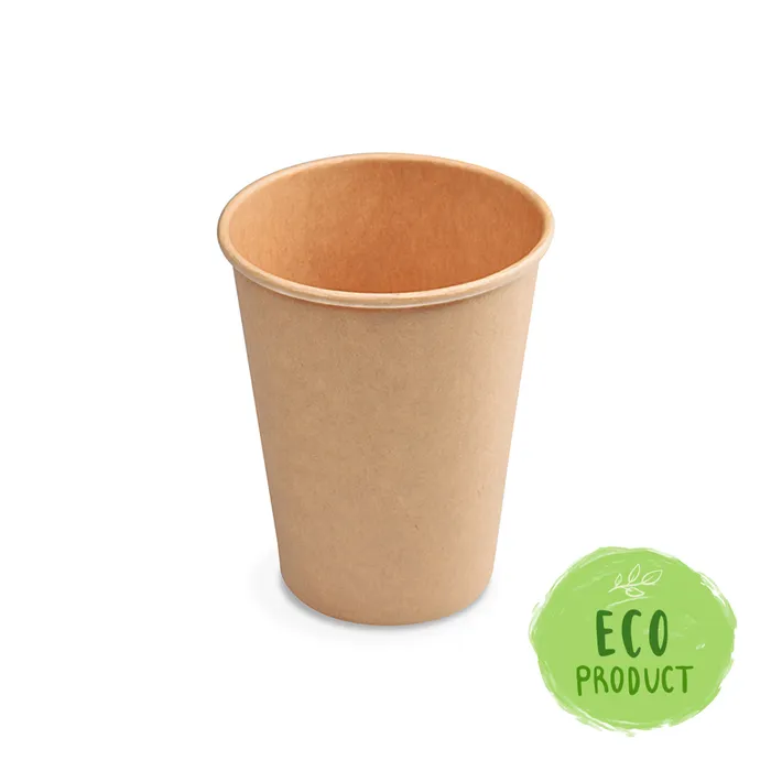 Główne zdjęcie produktu Papírový kelímek hnědý 420 ml, L (průměr 90 mm) [50 ks]