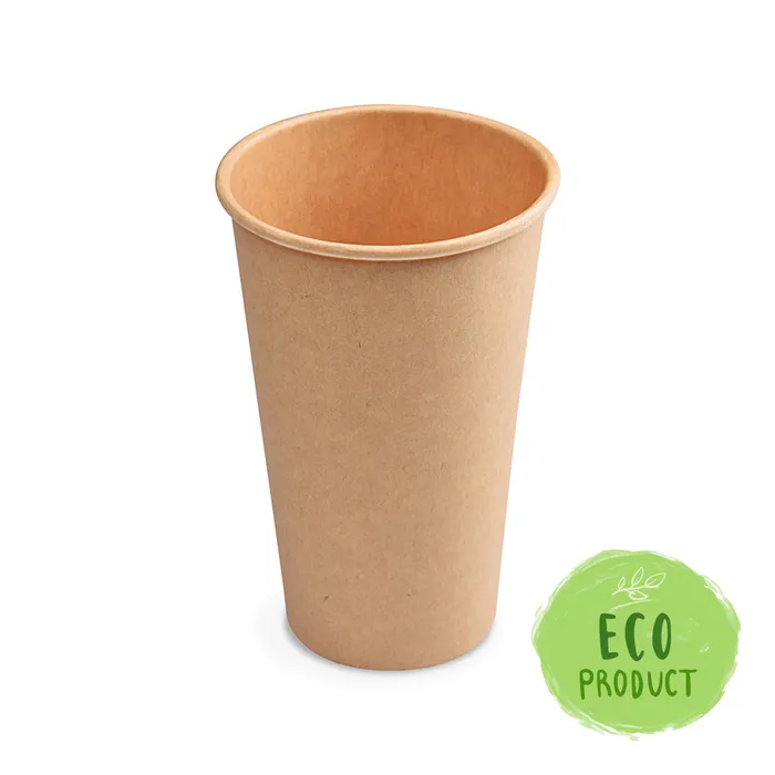Główne zdjęcie produktu Papírový kelímek hnědý 510 ml, XL (průměr 90 mm) [50 ks]