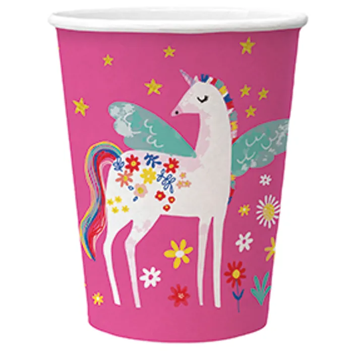 Główne zdjęcie produktu Papírový kelímek PAW Eco 250 ml Fairy Unicorn [8 ks]