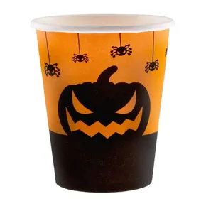 Kubek papierowy PAW Eco 250 ml Funny Halloween [8 szt.]