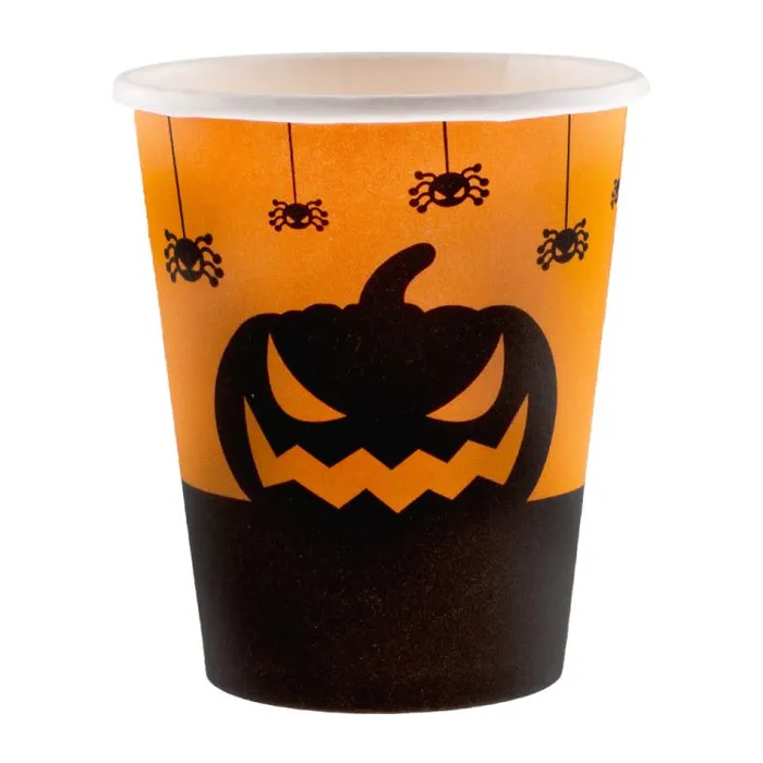 Główne zdjęcie produktu Papírový kelímek PAW Eco 250 ml Funny Halloween [8 ks]
