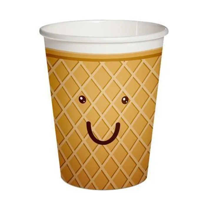 Główne zdjęcie produktu Papírový kelímek PAW Eco 250 ml Ice Cream [8 ks]