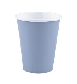 Kubek papierowy PAW Eco 250 ml Monocolor jasnoniebieski [8 szt.]