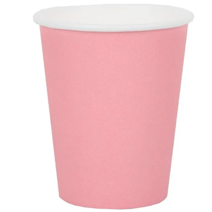 Główne zdjęcie produktu Papírový kelímek PAW Eco 250 ml Monocolor light pink [8 ks]