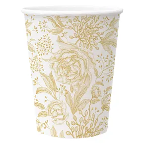 Kubek papierowy PAW Eco 250 ml Rose Peonies [8 szt.]