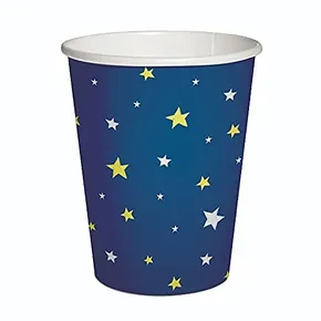 Kubek papierowy PAW Eco 250 ml Starlit Sky dark blue [8 szt.]
