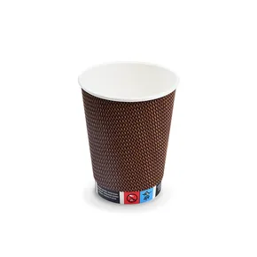 Kubek karbowany PREMIUM 420 ml, L (średnica 90 mm) [25 szt.]