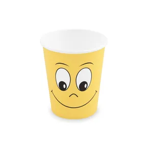 Kubek papierowy Uśmiechnij się średnica 80mm 280ml `M: 0,2L/8oz` [50 szt]