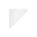 Rożek papierowy biały 17 x 17 cm `100g` nawleczony na sznurek [1000 szt]