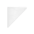 Rożek papierowy biały 19 x 19 cm `125g` nawleczony na sznurek [1000 szt]
