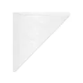 Następne zdjęcie produktu Rożek papierowy biały 23 x 23 cm `250g` nawleczony na sznurek [1000 szt]