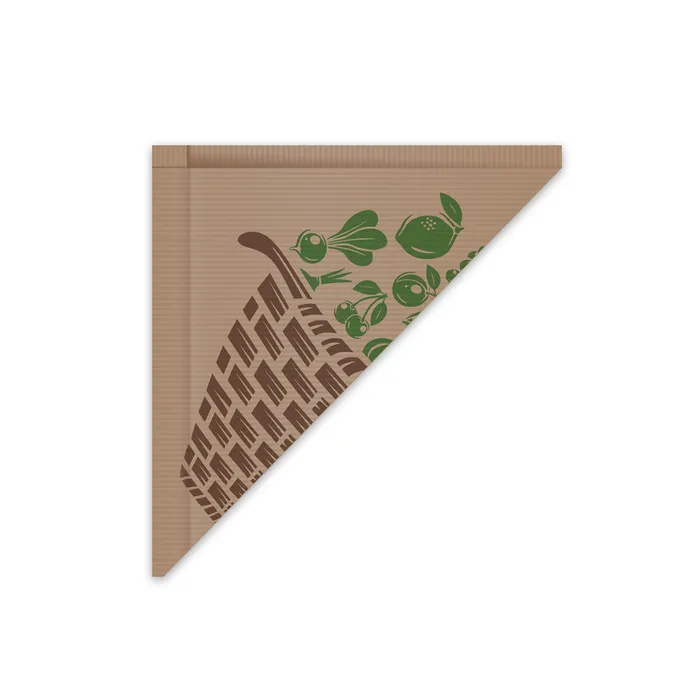 Główne zdjęcie produktu Papírový kornout hnědý 34 x 34 cm `1000g` vázaný [1000 ks]