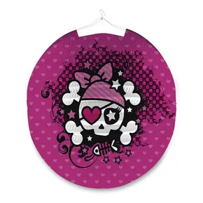 Lampion papierowy Pink Pirate średnica 25 cm