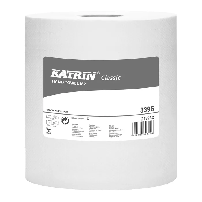 Główne zdjęcie produktu Papírový ručník roli KATRIN Classic M 2-vrstvý 21cm x 150m (průměr 19cm) [1 ks]