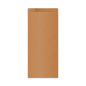 Torebka fałdowa (PAP FSC Mix) brązowa 14+7 x 32 cm `2kg` [100 szt]