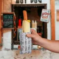 Następne zdjęcie produktu Torebka (PAP FSC Mix) tłuszczoodporna Street Food 8+4 x 17 cm na hot-doga francuskiego [300 szt]