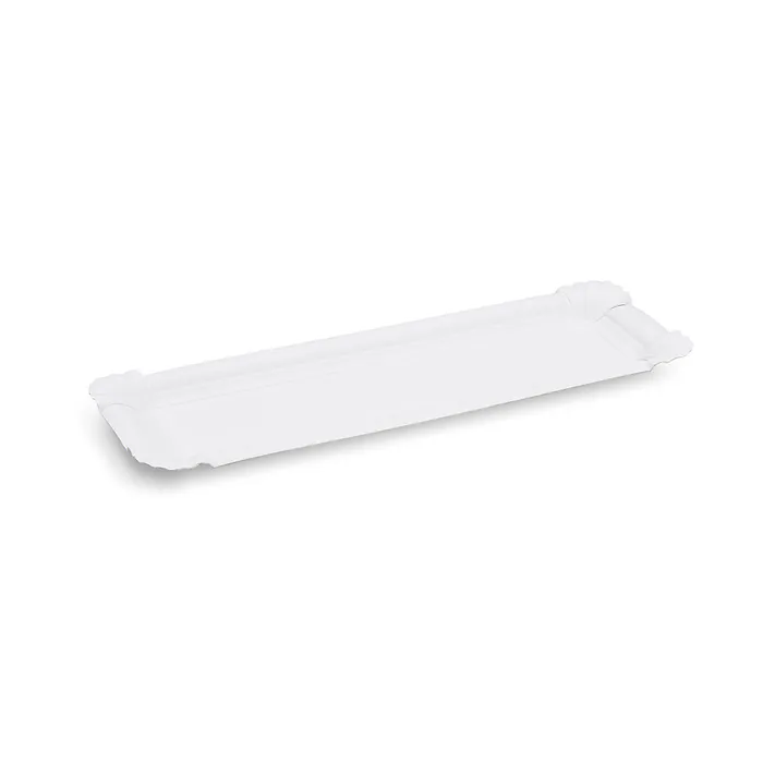 Główne zdjęcie produktu Papírový tácek bílý 8 x 23 cm [250 ks]