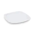 Talerz papierowy kwadratowy biały 24 x 24 cm [100 szt]