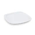 Talerz papierowy kwadratowy biały 24 x 24 cm [100 szt]