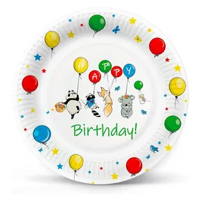 Talerz papierowy (FSC Mix) Balloons O23cm [8 szt]