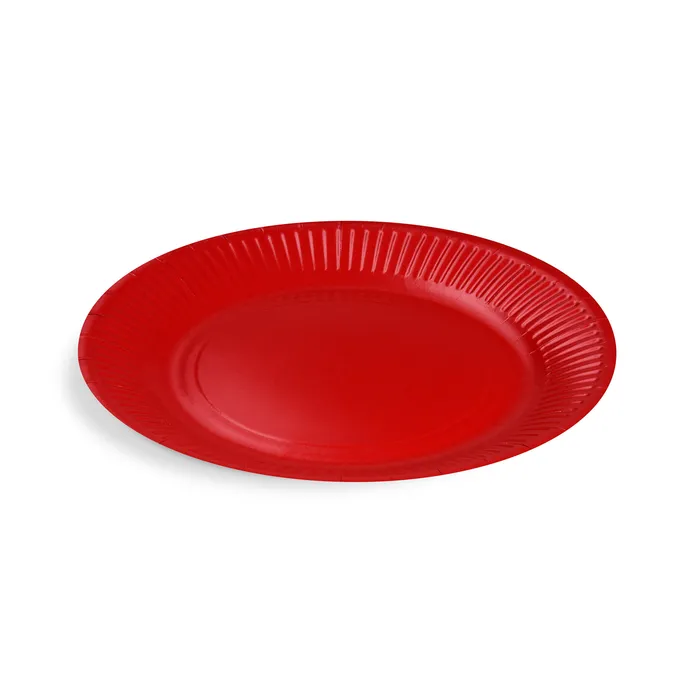 Główne zdjęcie produktu Papírový talíř (FSC Mix) červený průměr 23cm [10 ks]