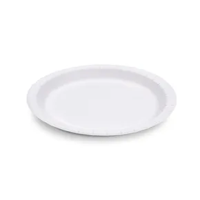Talerz papierowy (FSC Mix) extra mocny biały średnica 23cm [100 szt]