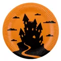 Talerz papierowy (FSC Mix) Funny Halloween O23cm [8 szt]