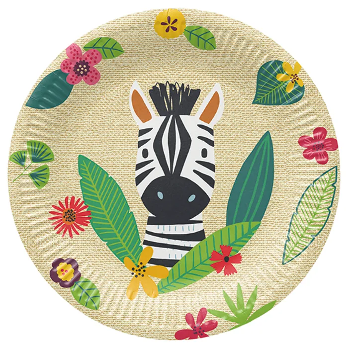 Główne zdjęcie produktu Papírový talíř (FSC Mix) Jungle Friends O23cm [8 ks]