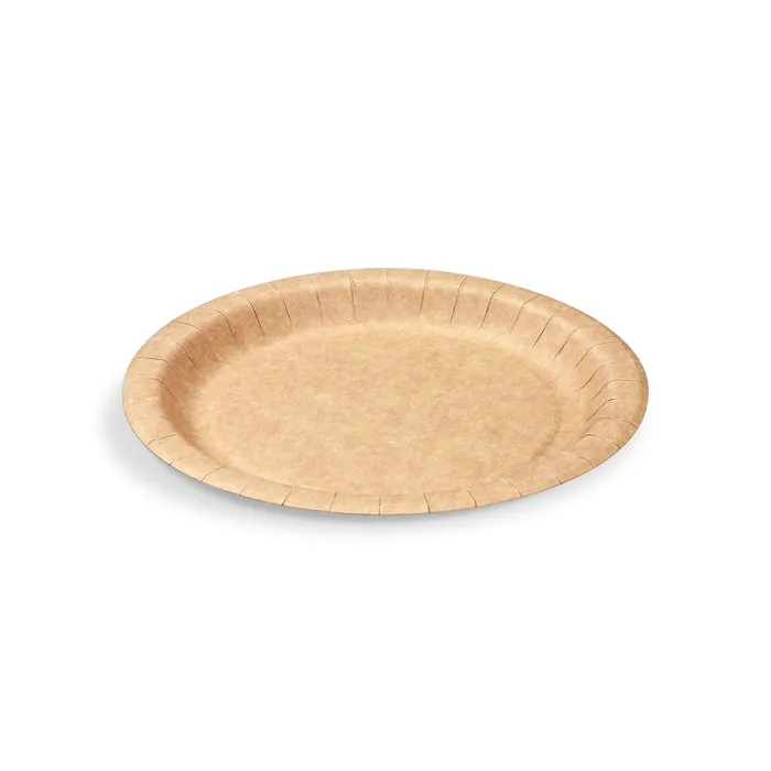 Główne zdjęcie produktu Papírový talíř (FSC Mix) kraft Ø18cm [100 ks]