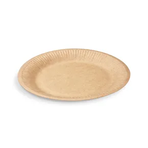Talerz papierowy (FSC Mix) kraft Ø23cm [100 szt]