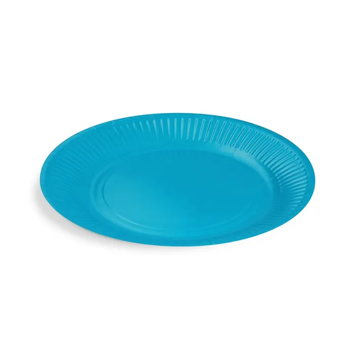 Główne zdjęcie produktu Papírový talíř (FSC Mix) světle modrý průměr 23cm [10 ks]