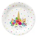 Talerz papierowy (FSC Mix) Unicorn Party O23cm [8 szt]