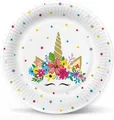 Talerz papierowy (FSC Mix) Unicorn Party O23cm [8 szt]