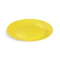 Talerz papierowy (FSC Mix) żółty średnica 23cm [10 szt]