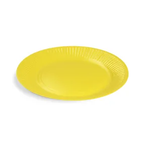 Talerz papierowy (FSC Mix) żółty średnica 23cm [10 szt]