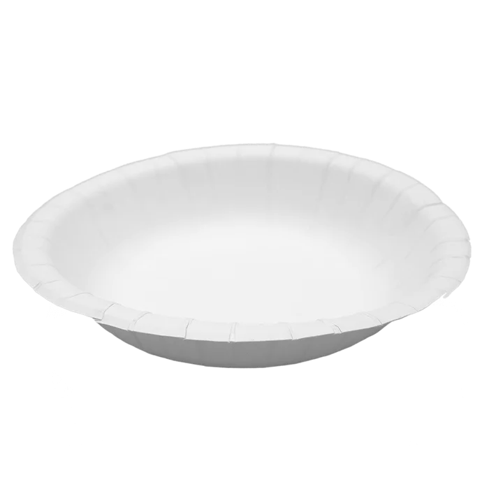 Główne zdjęcie produktu Papírový talíř hluboký na polévku / salát IDEAL průměr 20 cm [50 ks]