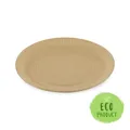 Talerz papierowy tłuszczoodporny kraft średnica 23cm [100 szt]