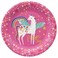Talerz papierowy PAW Eco 23 cm Fairy Unicorn [8 szt]