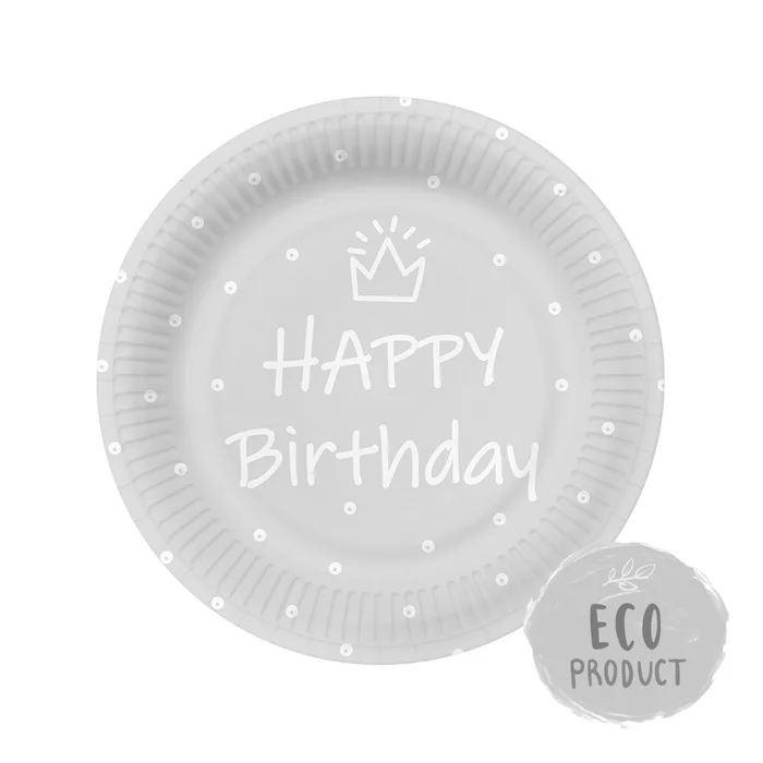 Główne zdjęcie produktu Papírový talíř PAW Eco 23 cm Special Day - light blue