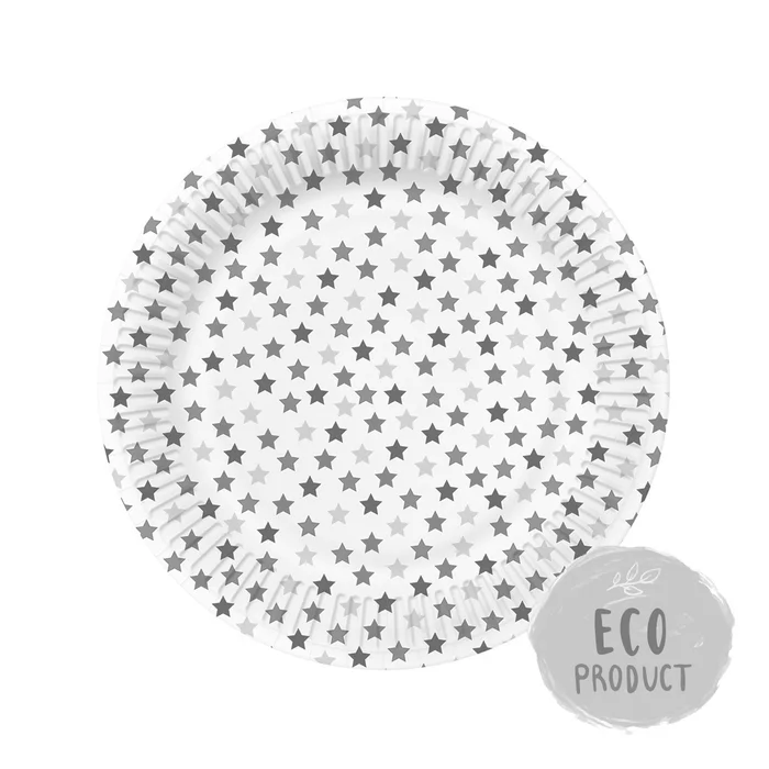 Główne zdjęcie produktu Papírový talíř PAW Eco 23 cm Stars