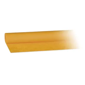 Obrus (PAP) w roli Adamaszek żółty 1,2 x 8 m [1 szt]