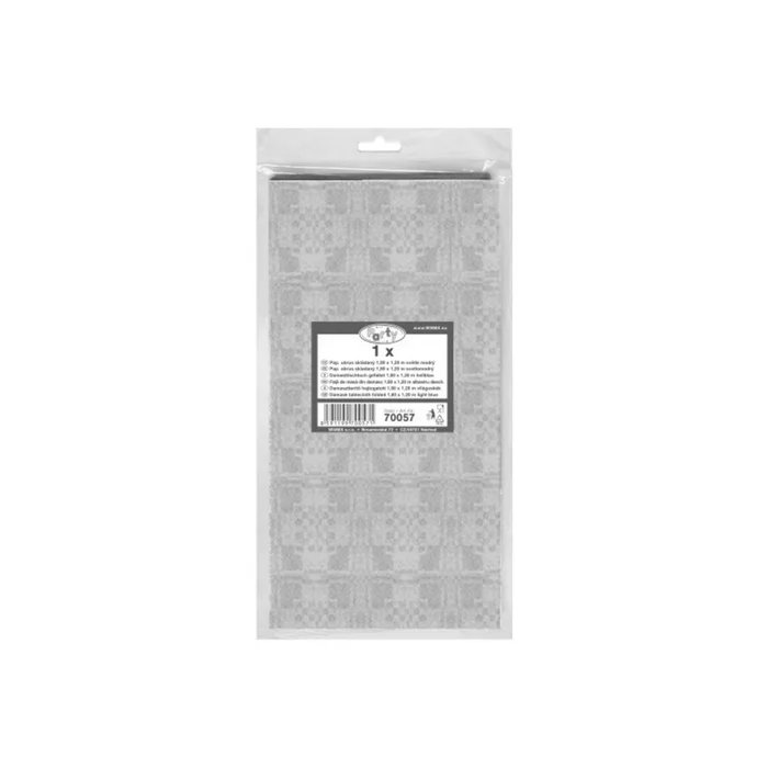 Główne zdjęcie produktu Papírový ubrus skládaný 1,80 x 1,20 m světle modrý [1 ks]