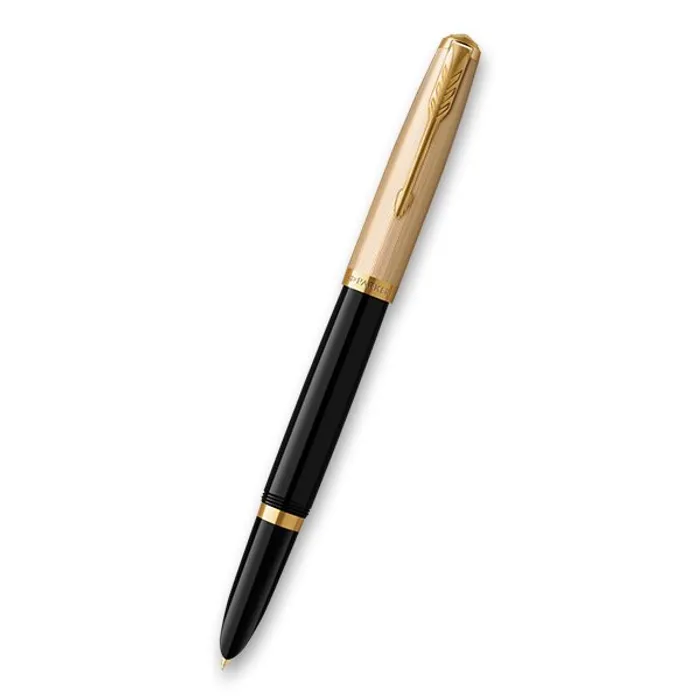 Główne zdjęcie produktu Parker 51 Deluxe Black GT 18K hrot M