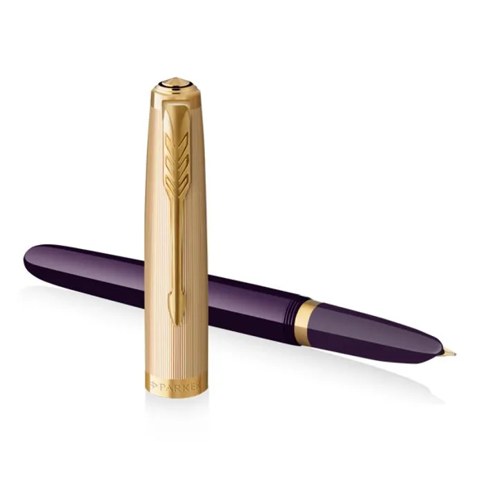 Główne zdjęcie produktu Parker 51 Deluxe Plum GT 18K hrot F