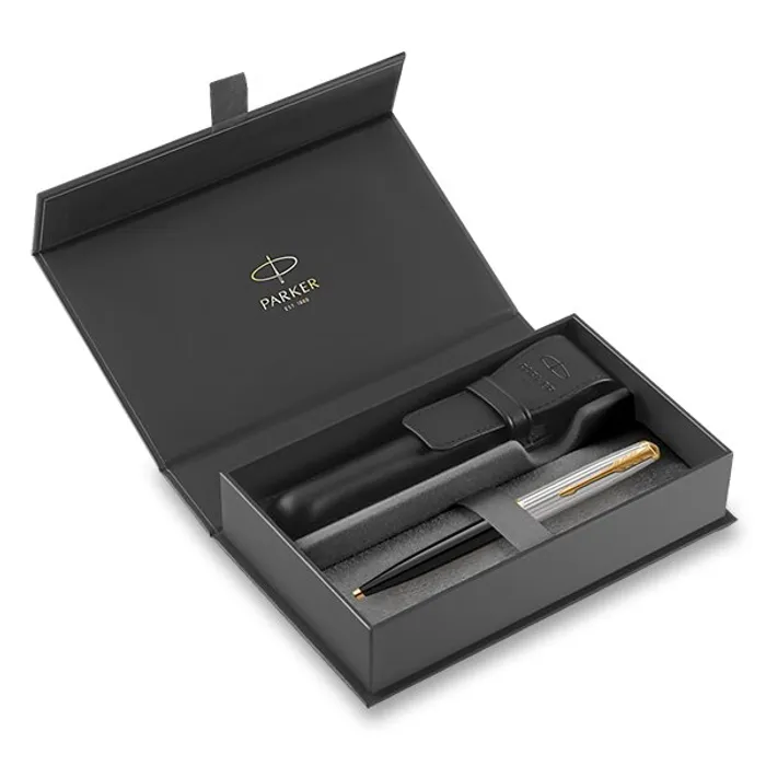 Główne zdjęcie produktu Parker 51 Premium Black GT kuličkové pero, dárková kazeta s koženým pouzdrem