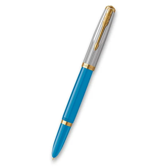 Główne zdjęcie produktu Parker 51 Premium Turquoise GT plnicí pero hrot F