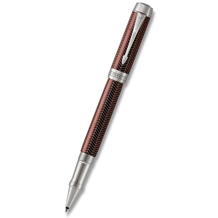 Główne zdjęcie produktu Parker Duofold Prestige Burgundy Chevron roller