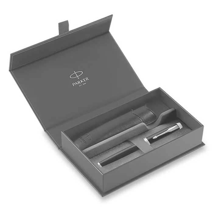 Główne zdjęcie produktu Parker IM Black GT roller, dárková kazeta s pouzdrem