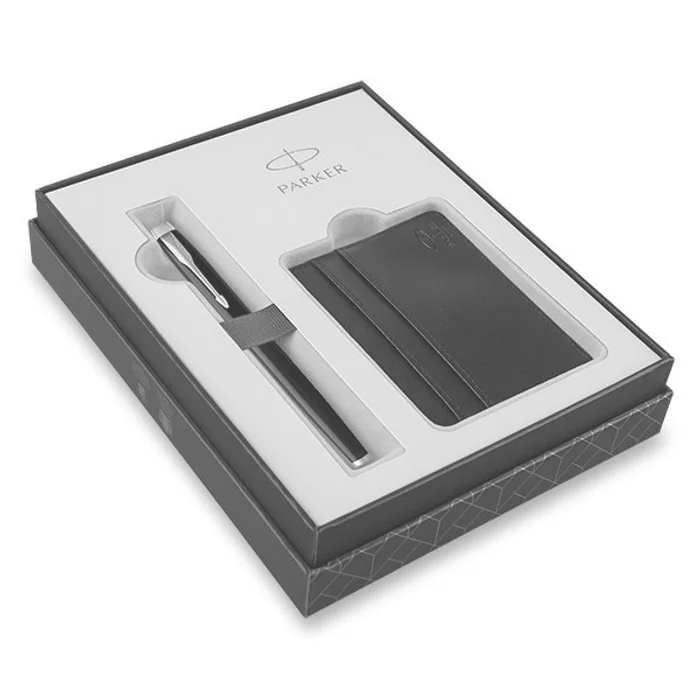 Główne zdjęcie produktu Parker IM Black GT roller, dárková sada s pouzdrem na karty