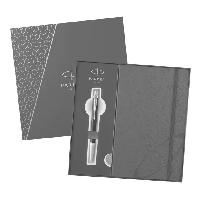 Główne zdjęcie produktu Parker IM Premium Black GT kuličkové pero, dárková kazeta se zápisníkem